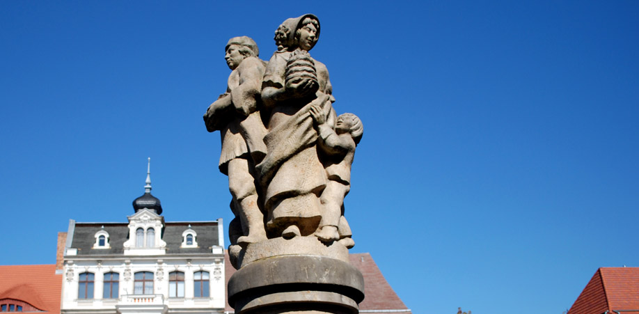 Skulptur Marktbrunnen Cottbus